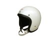 画像3:  Beetle500-TX JET HELMET (アイボリー/黒革ダブル白ストラップ) (3)