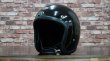 画像2: BEETLE 500TX JET HELMET (ブラック/黒革黒紐ダブルストラップ) (2)