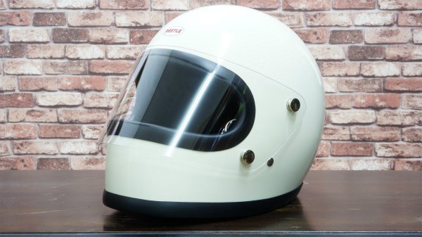 BEETLE STR FULL FACE HELMET (オレンジ/黒革ダブルストラップ)