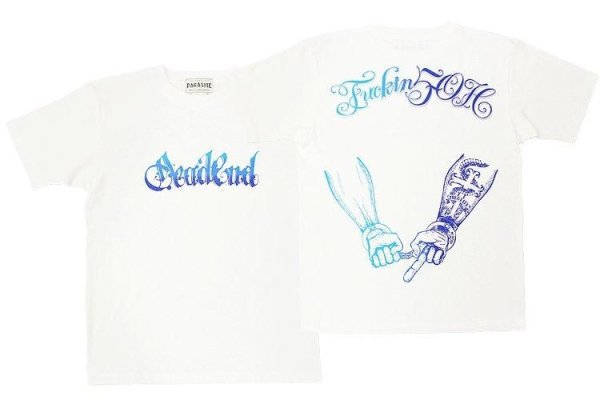 画像1: [PARASITE] FUCKIN 5-OH S/S T-SHIRT WHITE (1)