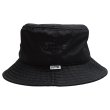 画像2: [FLUTTER] PE Oxford Bucket Hat BLACK (2)