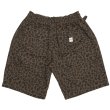 画像2: [FLUTTER] The Holiday -Comfy fit- Leopard Cotton Twill Short Easy Pants BROWN (2)