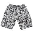 画像2: [FLUTTER] The Holiday -Comfy fit- Leopard Cotton Twill Short Easy Pants IVORY (2)