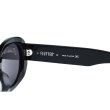 画像3: [FLUTTER] Acetate Narrow Oval Glasses BLACK BLACK lens (3)