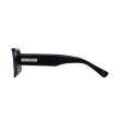 画像5: [FLUTTER] Acetate Narrow Oval Glasses BLACK BLACK lens (5)