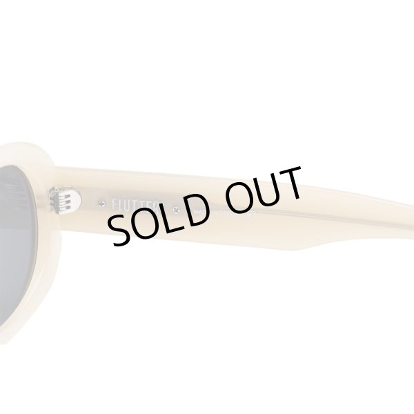 画像3: [FLUTTER] Acetate Narrow Oval Glasses BEIGE (3)