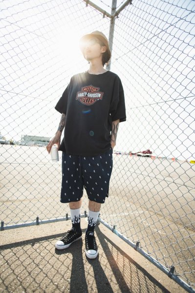 画像6: [FLUTTER]  O/E FL logo Easy Short Pants NAVY (6)