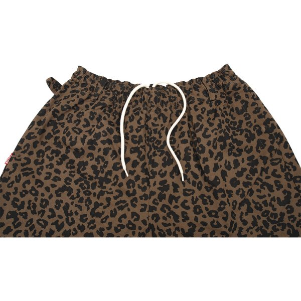 画像2: [FLUTTER]The Holiday - Comfy fit- Cotton Twill Leopard Easy Pants BROWN (2)