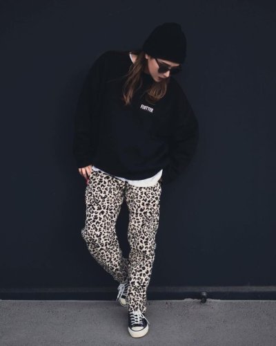 画像2: [FLUTTER] The Holiday -Comfy fit- Leopard Twill Easy Pants