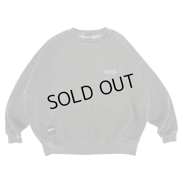 画像1: [FLUTTER] Pigment Dye B/S OG logo Sweat SUMI (1)
