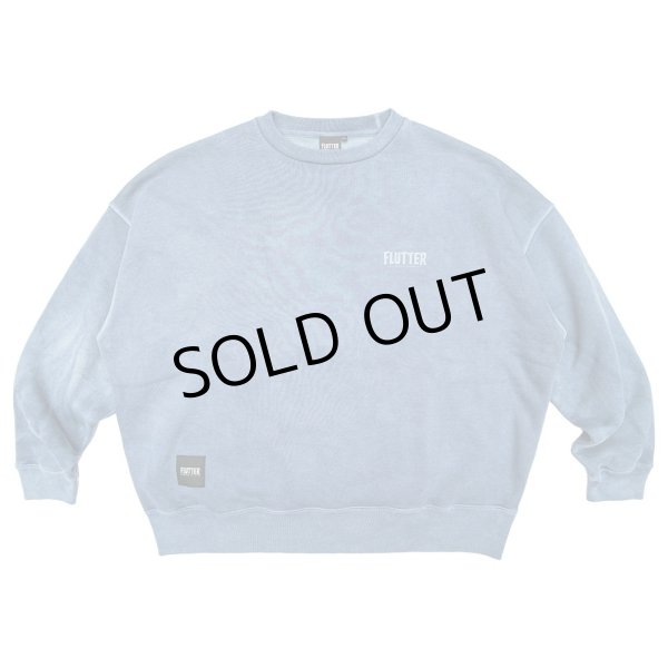 画像1: [FLUTTER] Pigment Dye B/S OG logo Sweat BLUE (1)
