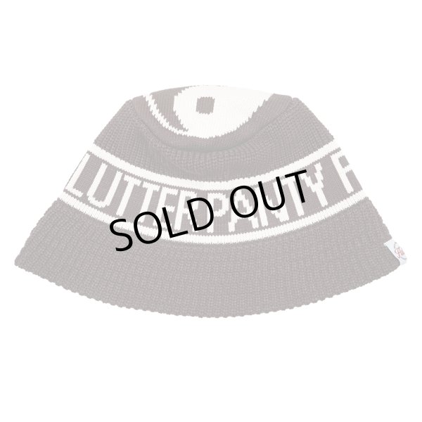 画像1: [FLUTTER] PANTY DROPPER xFLUTTER Yin yang Knit Bucket Hat BROWN (1)