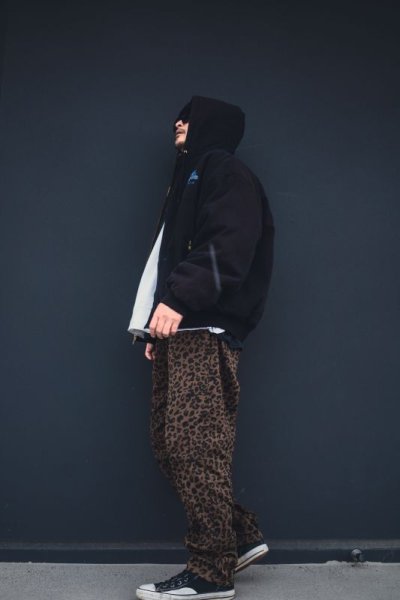 画像1: [FLUTTER] The Holiday -Comfy fit- Leopard Twill Easy Pants