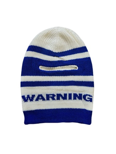 画像1: [THE H.W.DOG&CO x PANTYDROPPER] Balaclava Knit Cap　White × Blue (1)