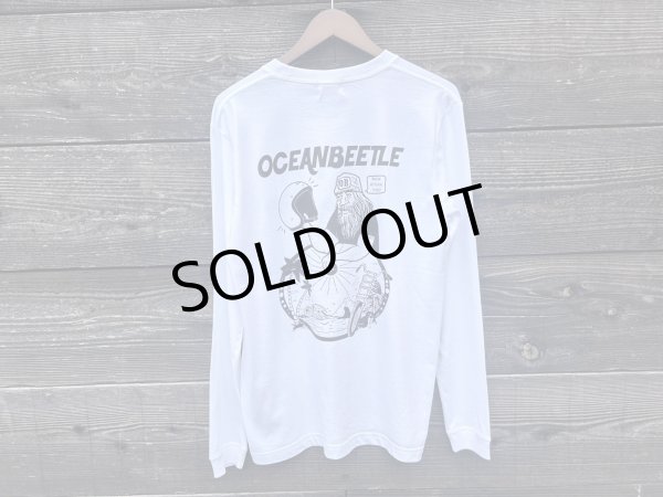 画像1: [BETTY BEE x OCEANBEETLE] BBOB Long-sleeve shirt WHITE (1)