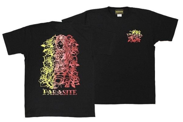 画像1: [PARASITE] ROSE LIP S/S T-SHIRT BLACK (1)