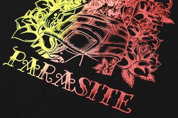 画像4: [PARASITE] ROSE LIP S/S T-SHIRT BLACK (4)