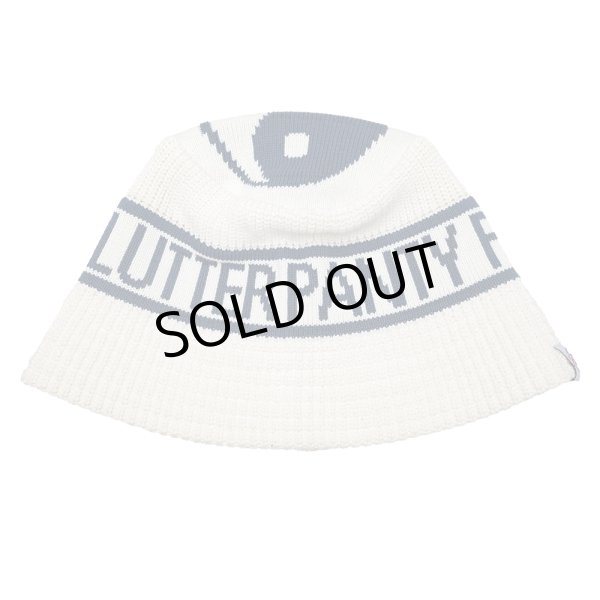 画像1: [FLUTTER] PANTY DROPPER xFLUTTER Yin yang Knit Bucket Hat OFF WHITE (1)