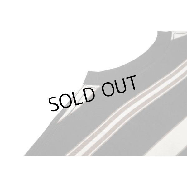 画像7: [FLUTTER] Multi Border B/S S/S Tee　BLACK (7)