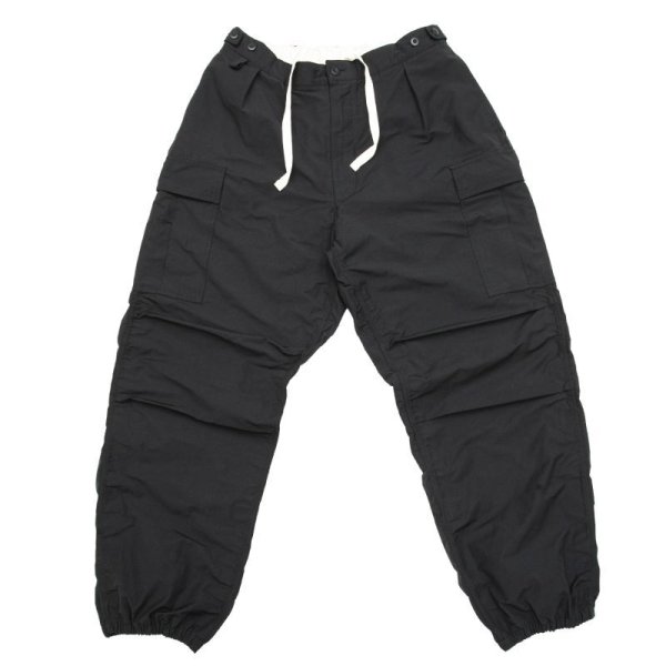 画像1: [FLUTTER] T/C Track Cargo Pants BLACK (1)