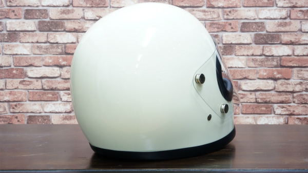 BEETLE STR FULL FACE HELMET (オレンジ/黒革ダブルストラップ)